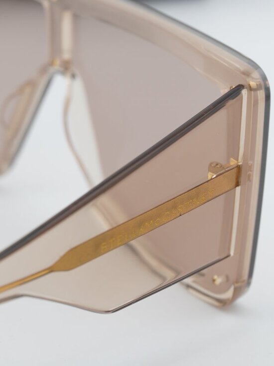 Stella McCartney SC40083I 45E Shield Sunglasses - Shiny Brown main image 7
